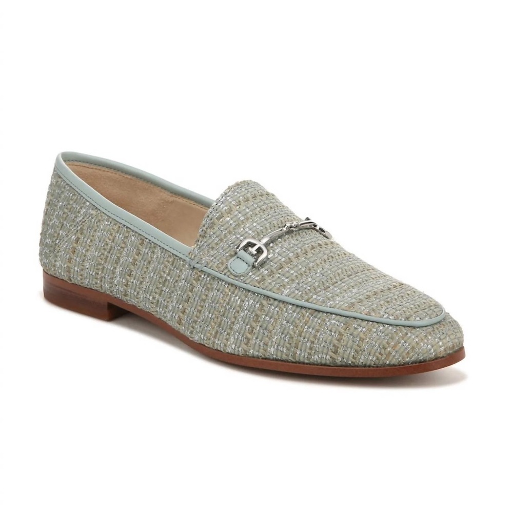Sam Edelman Loraine Bit Loafer Tide Blue Weave Tweed Size 10.5 Loafers